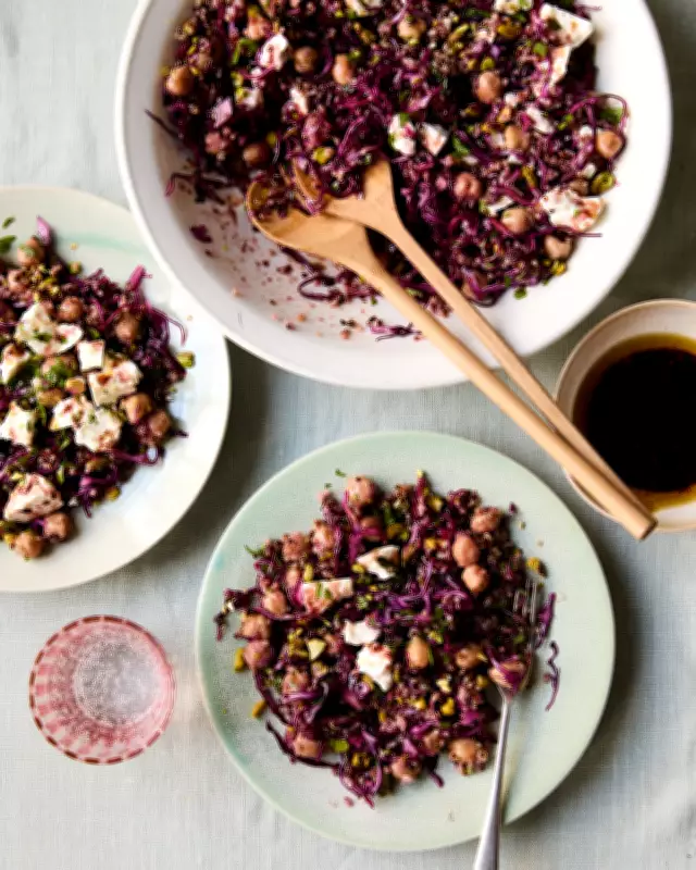 Meera Sodha's Quinoa and Chickpea Salad Recipe with Red Cabbage