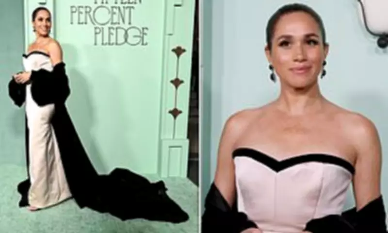 Meghan Markle Stuns Solo at Charity Gala in Pink Velvet Gown