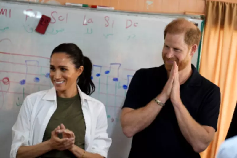 Meghan Scores Penalty Victory Over Harry During Refugee Camp Visit in Jordan