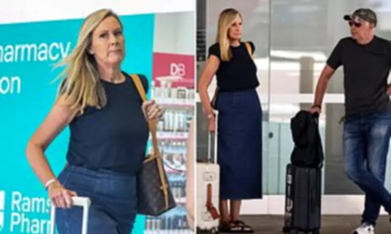 Mel Doyle's Tense Airport Arrival After 30-Year Marriage Milestone