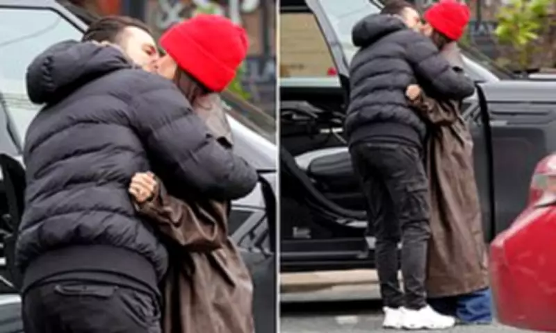 Michelle Keegan and Mark Wright Share Rare Public Kiss at Cheshire Station