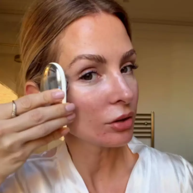 Millie Mackintosh Uses Margot Robbie's Face Sculpting Tool for De-Puffing Routine