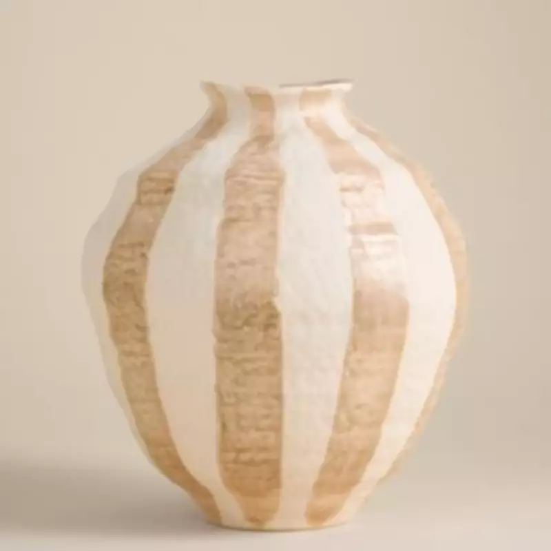M&S Shoppers Flock to Buy 'Elegant' Large Striped Vase Praised as Expensive-Looking