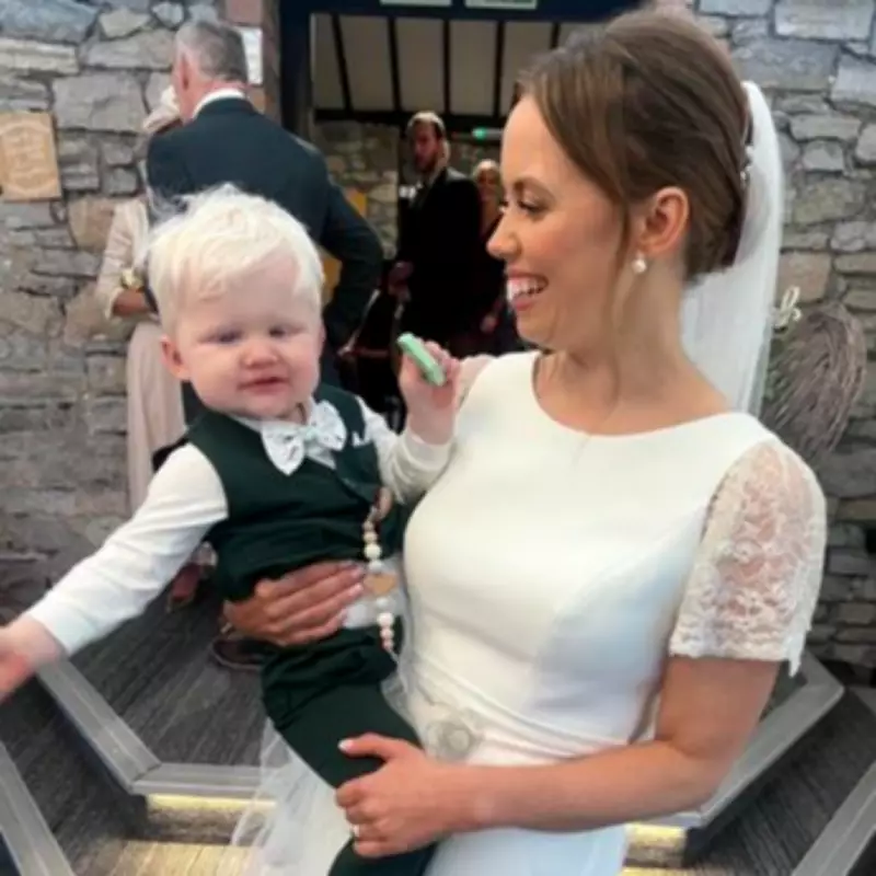 Mum's Joy as 'Blind' Baby Son Serves as Best Man at Her Wedding