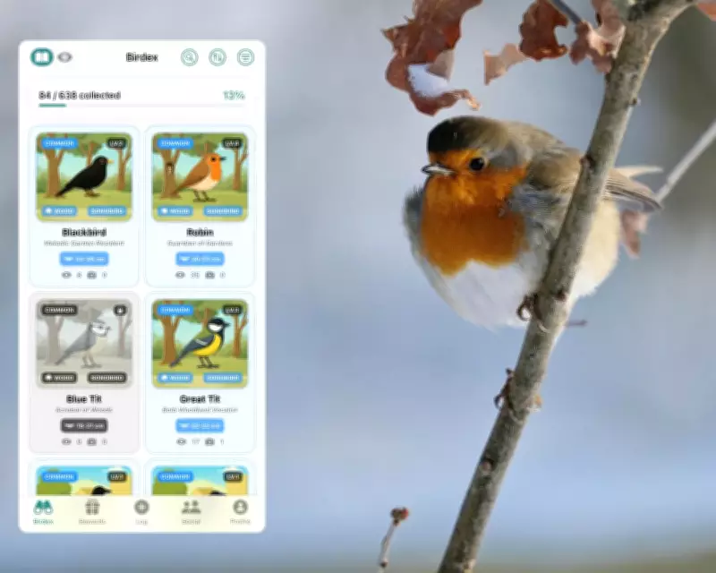 New Birdex App Gamifies Birdwatching with Pokémon-Style Rewards System