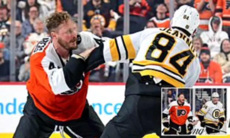 NHL Fight Night: Bruins and Flyers Stage Epic 70s-Style Brawl in Philadelphia
