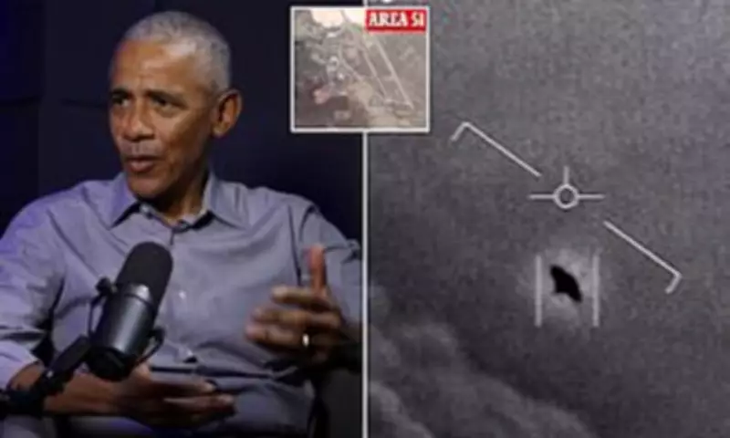 Obama Dismisses Area 51 Alien Conspiracy, Jokes Michelle Would Divorce Him If He Ran Again