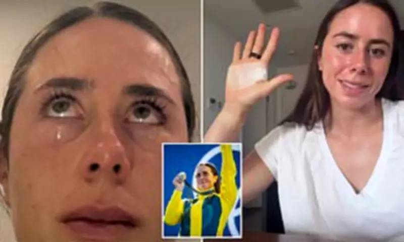 Olympic Champion Noemie Fox Reveals Stitches After Bread Knife Accident