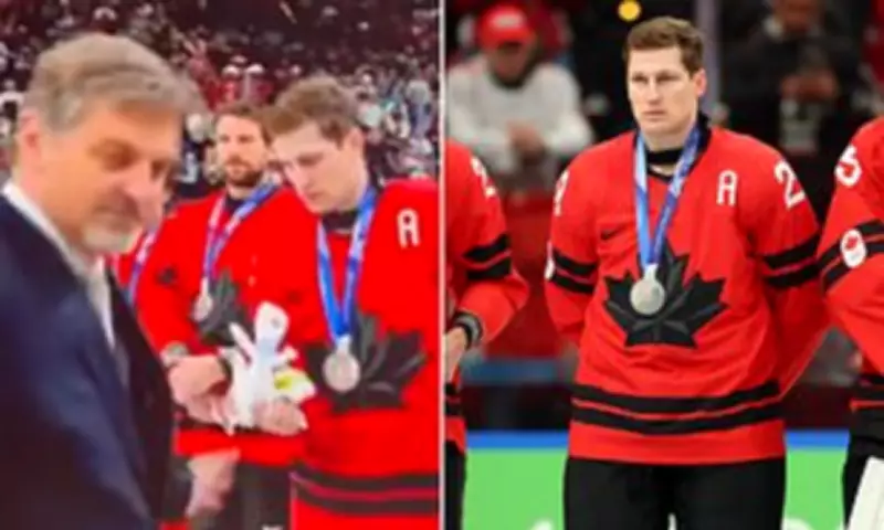 Olympic Heartbreak: MacKinnon's Viral Stuffed Toy Reaction After Canada's Hockey Loss
