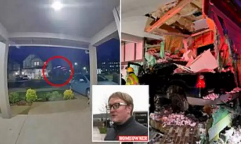 Pickup Truck Soars 100 Feet, Smashes Into Oregon Family Home in Terrifying Crash