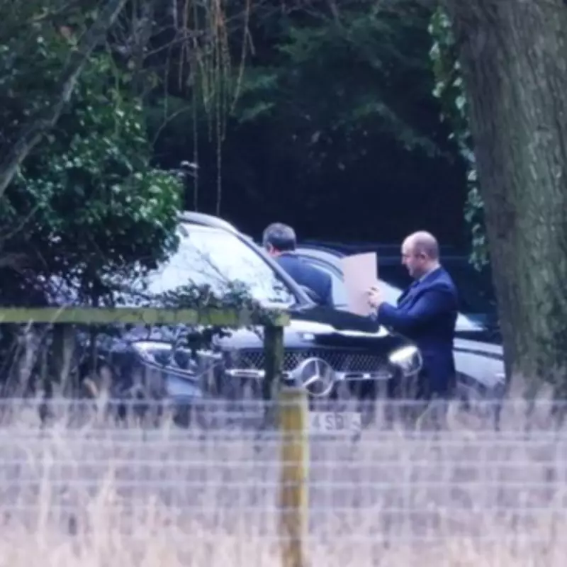 Police Seen Leaving Andrew's Sandringham Home with Mystery Folder After Birthday Arrest