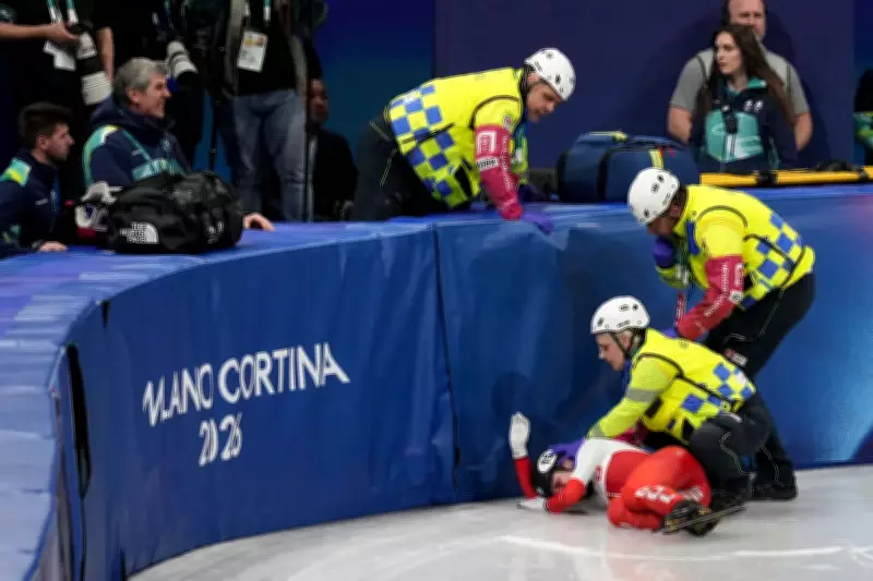 Polish Speed Skater Hospitalised After Blade Slices Face in Olympic Horror Crash