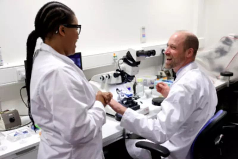 Prince William Praised for Mouse Sample Handling During Lab Visit