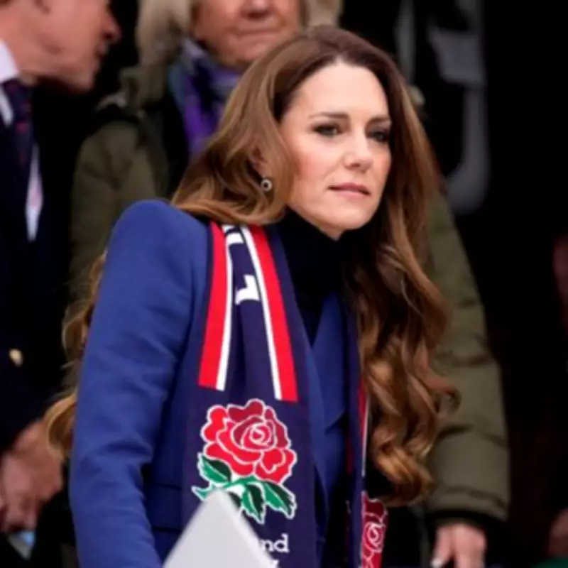 Princess Kate Makes First Public Appearance Since Andrew's Arrest at Rugby Match