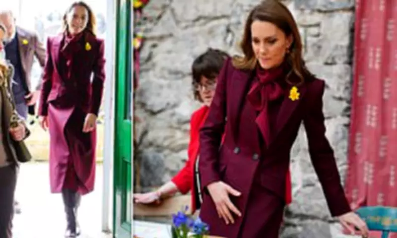 Princess of Wales Champions Thrifty Fashion at Welsh Community Event