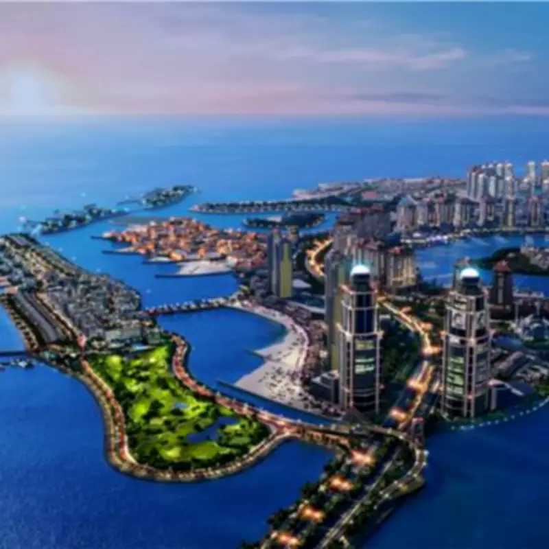 Qatar's Artificial Island Boasts Air-Conditioned Forest and Crystal Floors