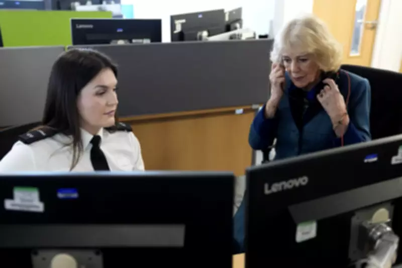 Queen Camilla Hears Real 999 Call During Police Control Room Visit