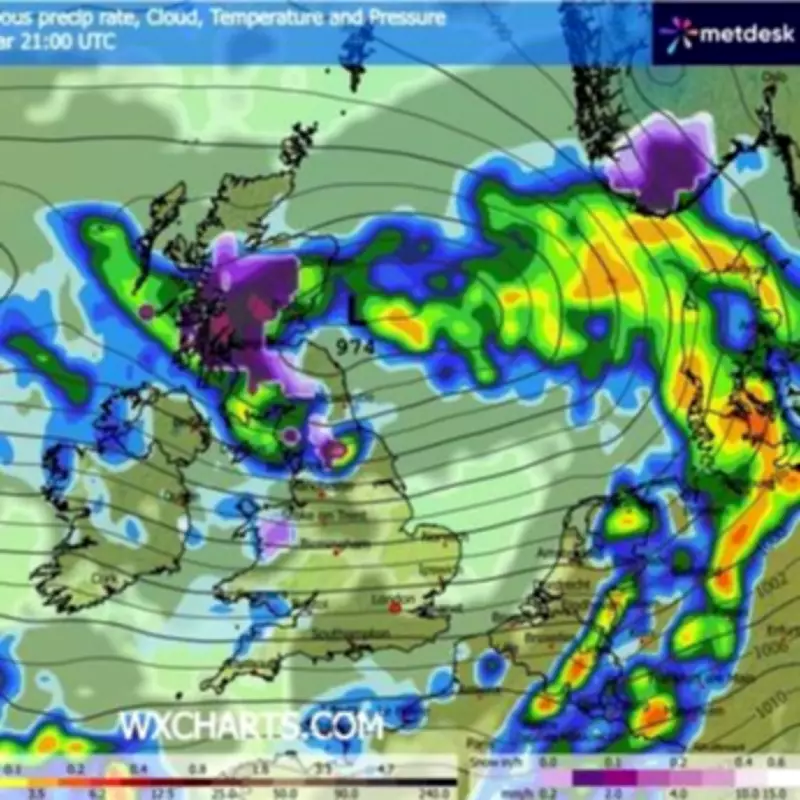 Rare March Blizzard Set to Bury Major UK Cities, Snow Maps Reveal