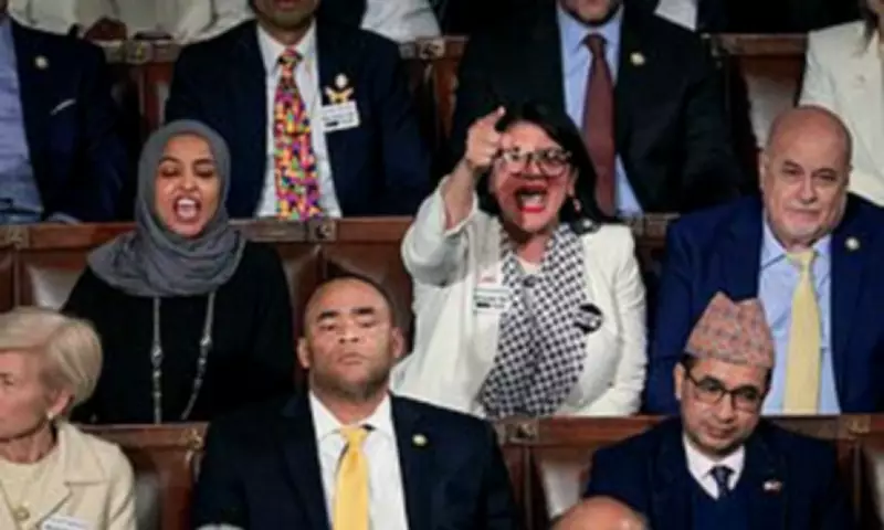 Rashida Tlaib Chants 'KKK' at GOP Lawmakers During Trump's State of the Union