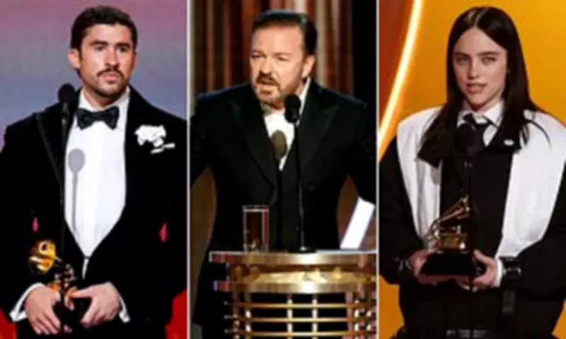 Ricky Gervais Slams Grammy Stars' Political Speeches on Immigration