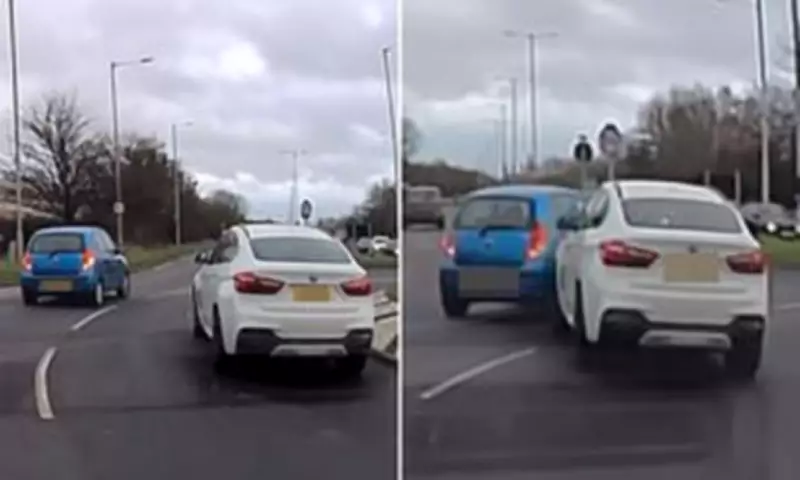 Roundabout Crash Video Sparks Fierce Online Debate Over Lane Discipline