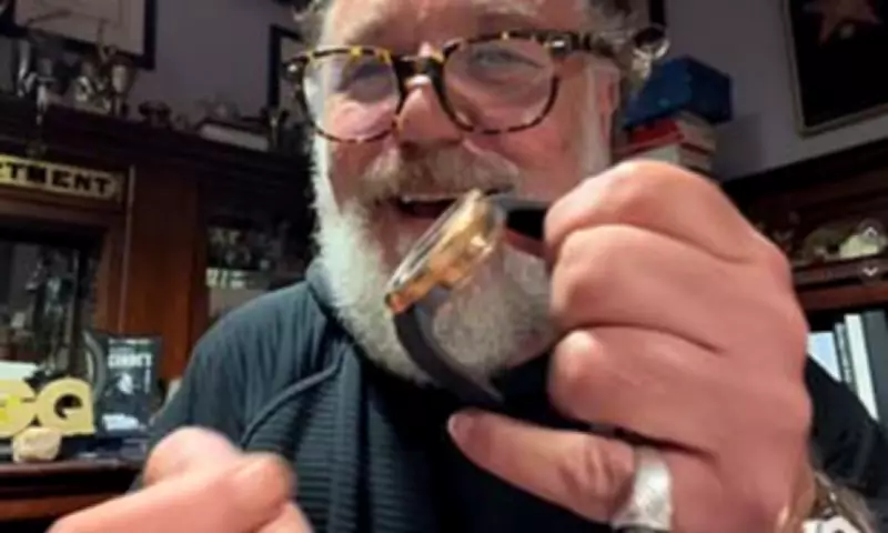 Russell Crowe's Secret TikTok Watch Collection Stuns Fans