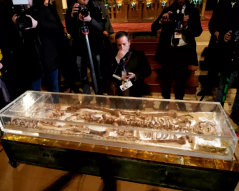 Saint Francis of Assisi's Skeleton on Public Display for First Time