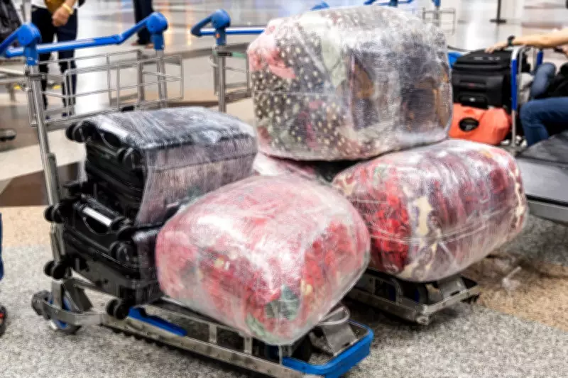Security Expert Warns Against Plastic Wrapping Luggage to Avoid Theft
