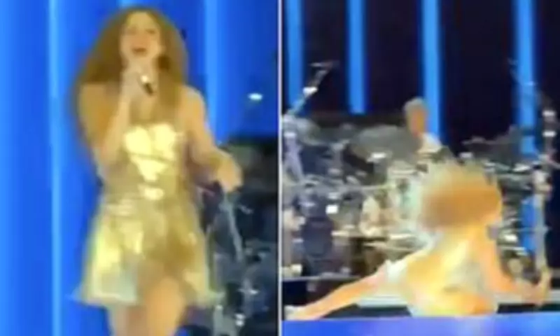 Shakira Takes Tumble During El Salvador Concert But Bounces Back Professionally