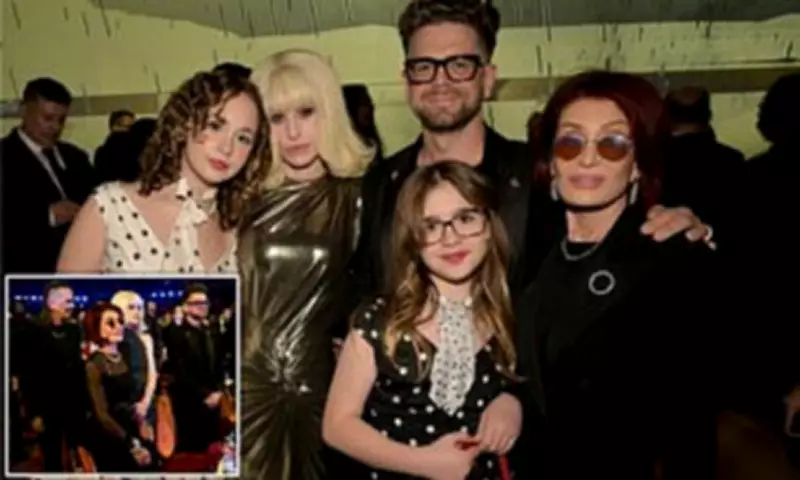 Sharon Osbourne Supported by Children at Grammys Afterparty Following Emotional Tribute