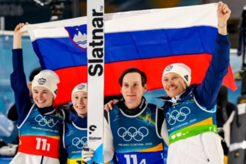 Siblings Domen and Nika Prevc Win Olympic Gold in Ski Jumping for Slovenia