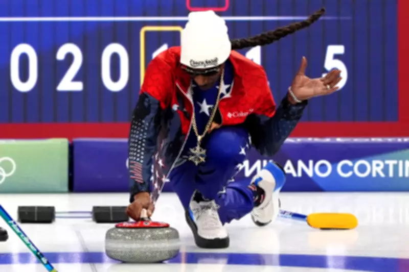 Snoop Dogg Hits the Ice as Honorary Coach at Winter Olympics Curling Event