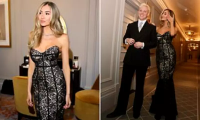 Sophie Habboo Stuns at BAFTAs 11 Weeks Postpartum in Black Lace Gown