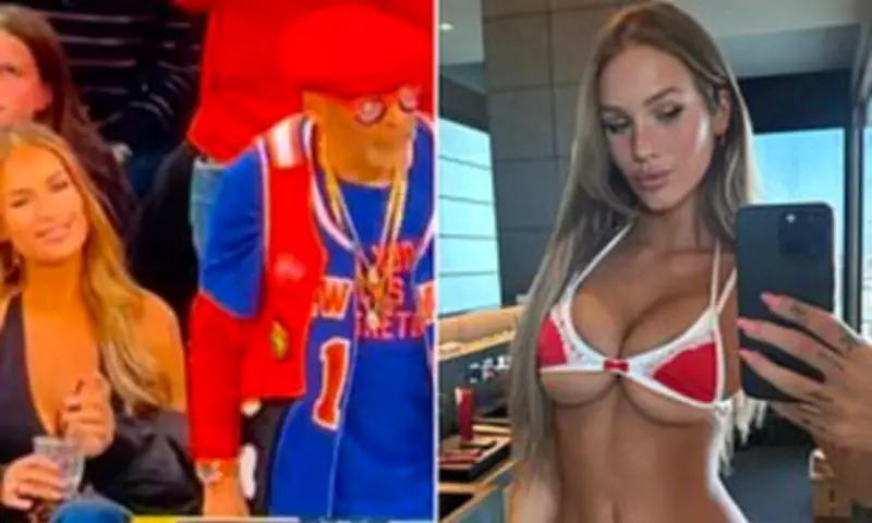 Spike Lee Courtside with Sky Bri at Knicks vs Lakers Sparks Social Media Frenzy