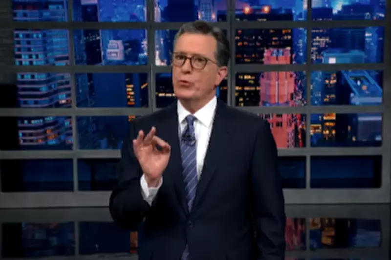 Stephen Colbert Mocks Hakeem Jeffries Over 'Silent' SOTU Protest Strategy