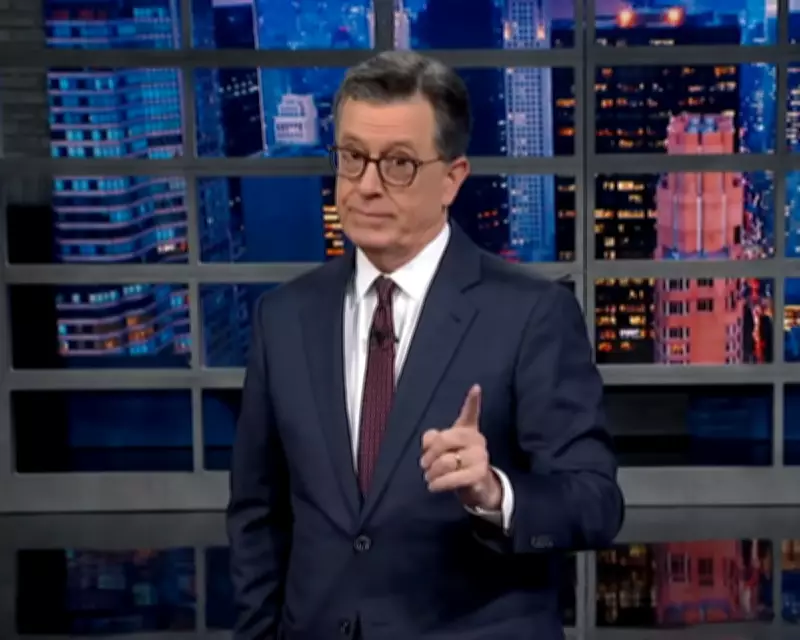 Stephen Colbert Mocks Kristi Noem's Alien Claims and Obama's UFO Jokes