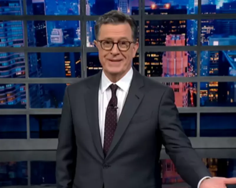 Stephen Colbert Mocks Trump's Goat and Epstein Island Claims