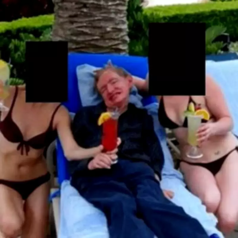 Stephen Hawking Photographed with Bikini-Clad Women in Epstein Files Release