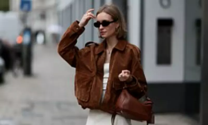 Suede Bomber Jacket Trend Dominates British Spring Fashion Scene