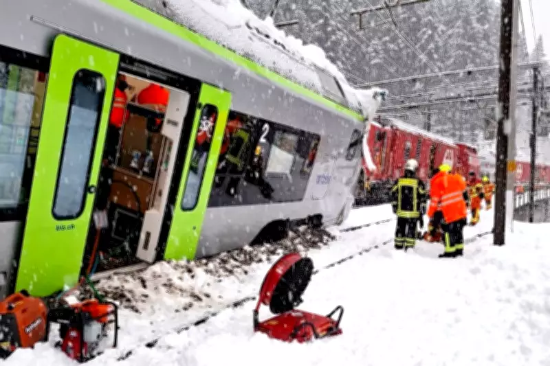 Swiss Train Derailed by Avalanche in Alps, Multiple Injuries Reported