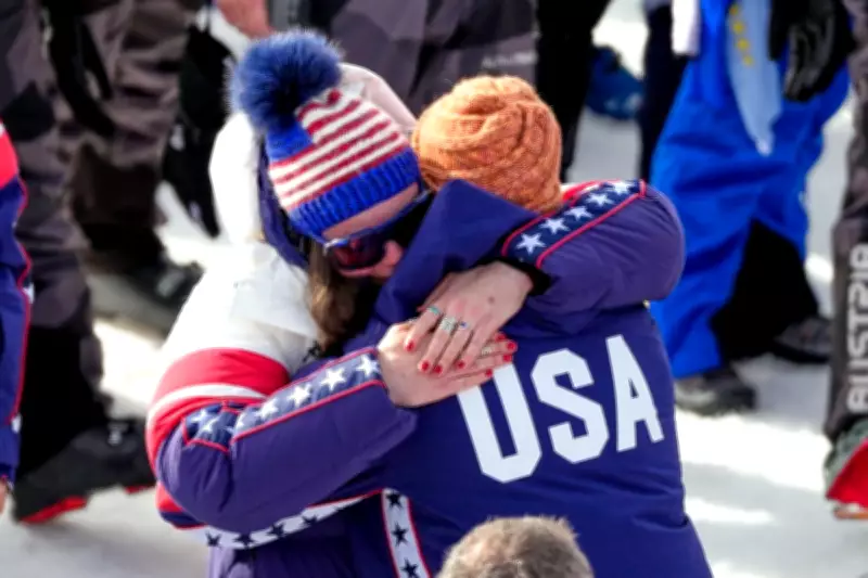 Taylor Swift Congratulates Olympian Breezy Johnson on Finish Line Proposal