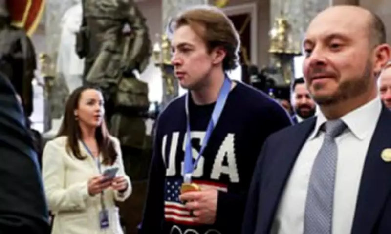 Team USA Hockey Champions Visit Trump at White House Ahead of State of the Union