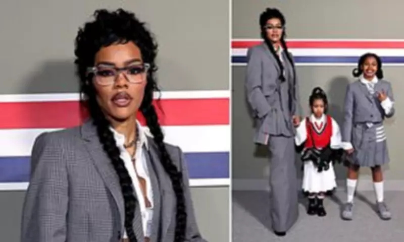Teyana Taylor and Daughters Steal Show in Matching Thom Browne at GQ Bowl 2026