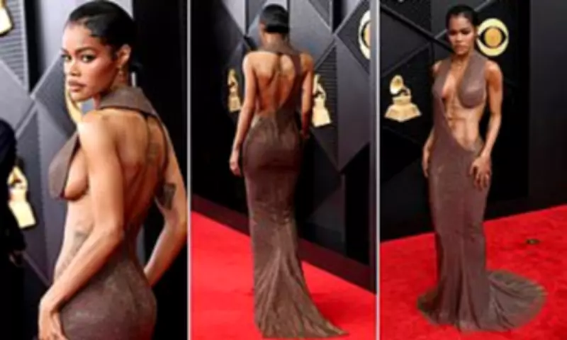 Teyana Taylor Stuns at Grammys in Daring Tom Ford Gown