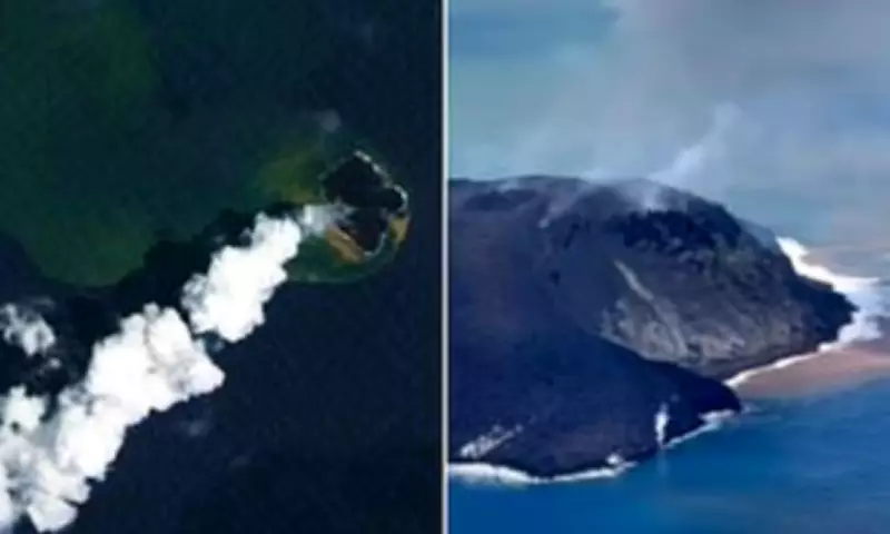 Tonga's Home Reef Volcano Creates New Island Through Rapid Eruption Growth