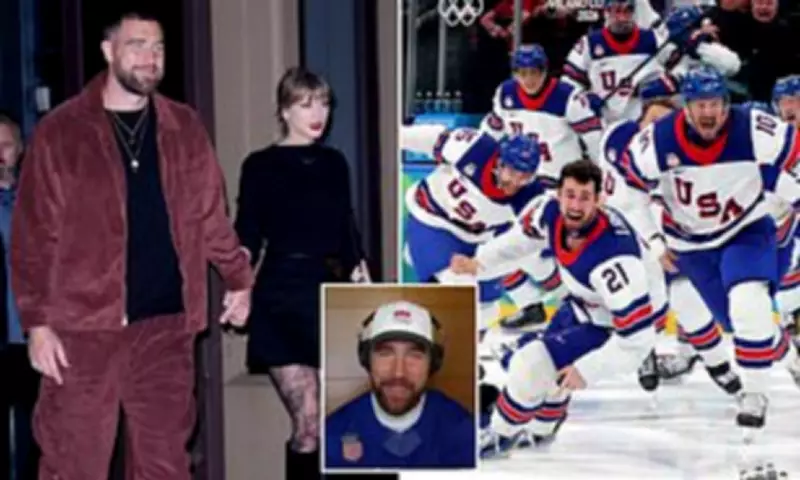 Travis Kelce Ensures Taylor Swift Witnesses USA Hockey's Historic Gold Medal Win