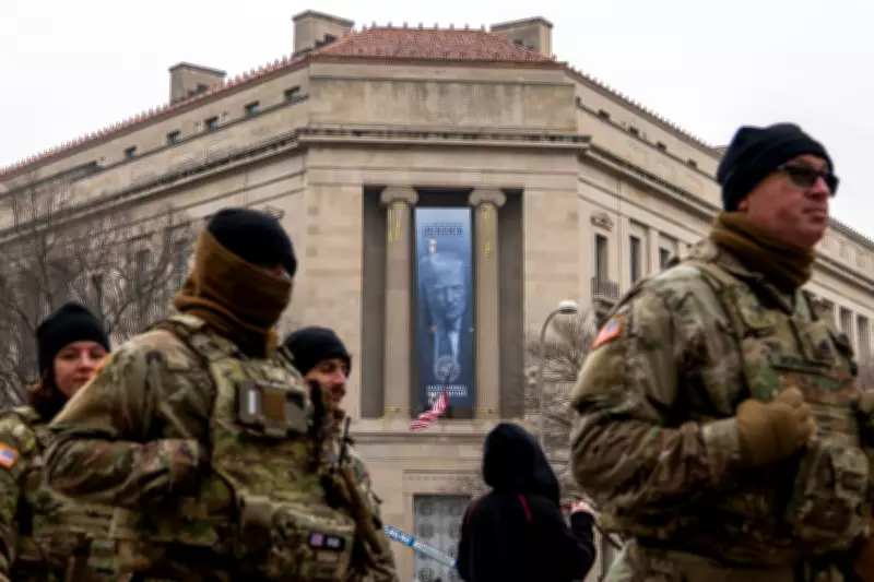 Trump Banner Hung at Justice Department Signals Political Control