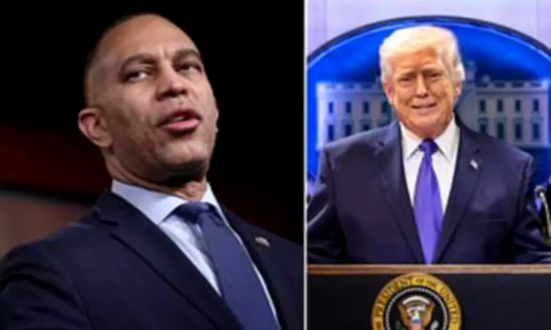 Trump Slams Jeffries as 'Low IQ' After 'Wannabe King' Tariff Jibe