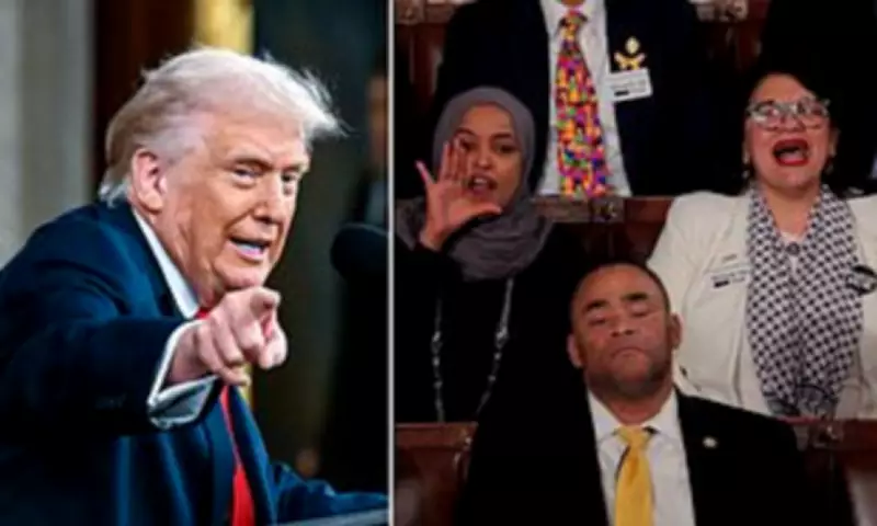 Trump Suggests Omar and Tlaib 'Get on a Boat' After SOTU Heckling