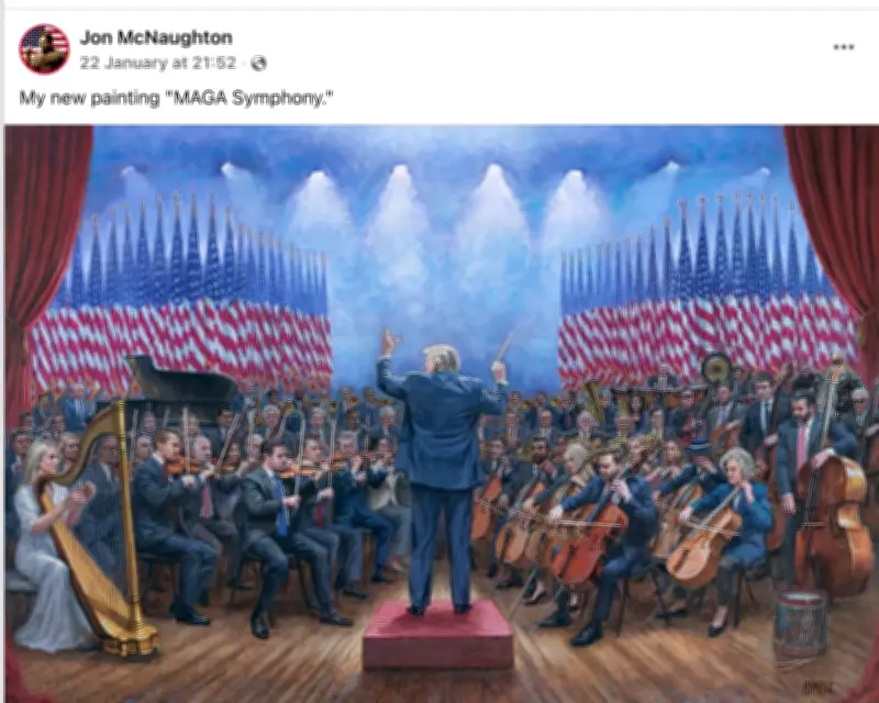 Trumpian Kitsch: McNaughton's 'Maga Symphony' Painting Sparks Debate on Orchestras and Power